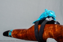 Tasmanian Blackwood Burl Native American Flute, Minor, Mid A-4, #L25B (13)